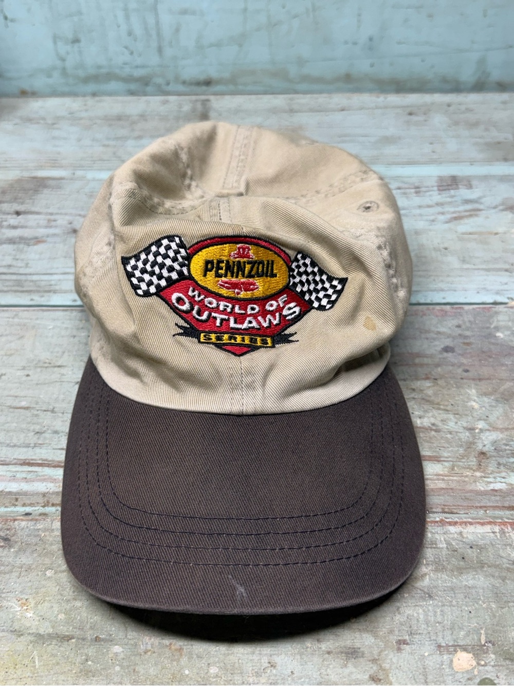 Vintage pennzoil world of outlaws series cap hat